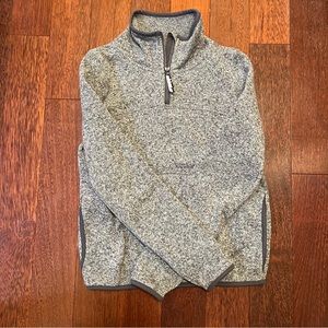 Ivivva light grey 1/4 zip up fleece